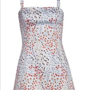 French connection cotton sweet heart dress saltwater